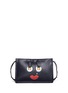 Main View - Click To Enlarge - A-ESQUE - 'Box Clutch Midi 02 Happy' leather bag