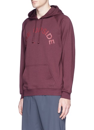 Front View - Click To Enlarge - THE UPSIDE - Logo print hoodie