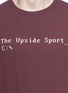Detail View - Click To Enlarge - THE UPSIDE - 'Pixel' print cotton-linen T-shirt