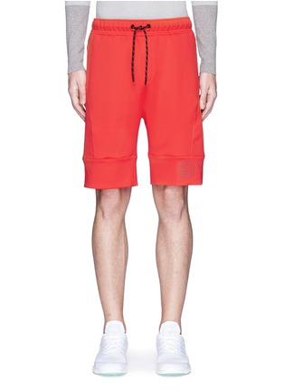 Main View - Click To Enlarge - DYNE - 'Renzo Core' reflective trim logo print shorts