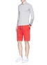 Figure View - Click To Enlarge - DYNE - 'Renzo Core' reflective trim logo print shorts