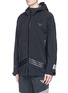 Front View - Click To Enlarge - ADIDAS BY WHITE MOUNTAINEERING - Reflective logo print GORE-TEX® hooded jacket