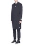 Front View - Click To Enlarge - ADIDAS BY WHITE MOUNTAINEERING - Reflective logo print long coat