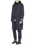 Figure View - Click To Enlarge - ADIDAS BY WHITE MOUNTAINEERING - Reflective logo print long coat