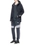 Figure View - Click To Enlarge - ADIDAS BY WHITE MOUNTAINEERING - 'Challenger' colourblock reflective print track jacket