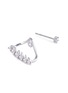 Detail View - Click To Enlarge - TASAKI - 'Gulper' diamond detachable teeth jacket single ear cuff
