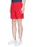 Front View - Click To Enlarge - FALKE - Reflective logo print performance running shorts