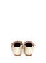 Back View - Click To Enlarge - AQUAZZURA - 'Wild' fringe band metallic suede loafers