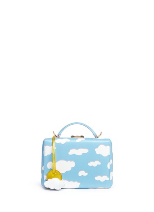 Main View - Click To Enlarge - MARK CROSS - 'Grace Small Box' cloud print leather trunk