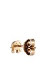 Detail View - Click To Enlarge - LOQUET LONDON - 'Elephant' diamond 14k yellow gold single stud earring – Happiness