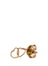 Detail View - Click To Enlarge - LOQUET LONDON - 'Linked Hearts' 14k yellow gold single stud earring – Always Together
