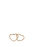 Main View - Click To Enlarge - LOQUET LONDON - 'Linked Hearts' 14k yellow gold single stud earring – Always Together
