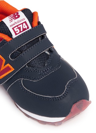 Detail View - Click To Enlarge - NEW BALANCE - '574' leather toddler sneakers