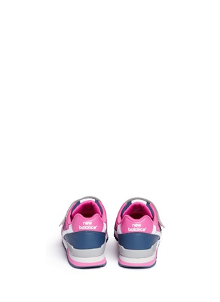 Back View - Click To Enlarge - NEW BALANCE - '996' colourblock leather kids sneakers