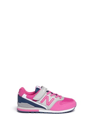Main View - Click To Enlarge - NEW BALANCE - '996' colourblock leather kids sneakers