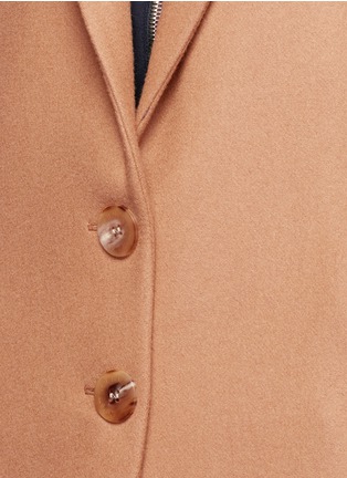 Detail View - Click To Enlarge - NEIL BARRETT - Hem underlay wool blend coat