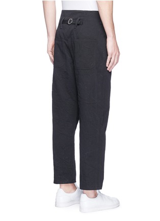 Back View - Click To Enlarge - ACNE STUDIOS - 'Albert' belted back straight leg chinos