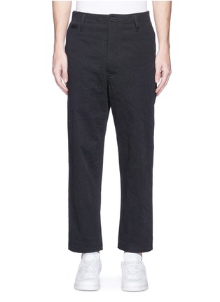 Main View - Click To Enlarge - ACNE STUDIOS - 'Albert' belted back straight leg chinos