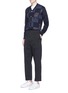 Figure View - Click To Enlarge - ACNE STUDIOS - 'Albert' belted back straight leg chinos