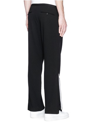 Back View - Click To Enlarge - ACNE STUDIOS - 'Bomere' side zip jersey pants