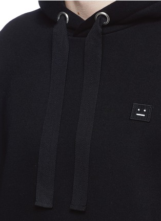 Detail View - Click To Enlarge - ACNE STUDIOS - 'Florida' face patch oversized hoodie