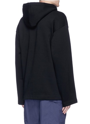 Back View - Click To Enlarge - ACNE STUDIOS - 'Florida' face patch oversized hoodie