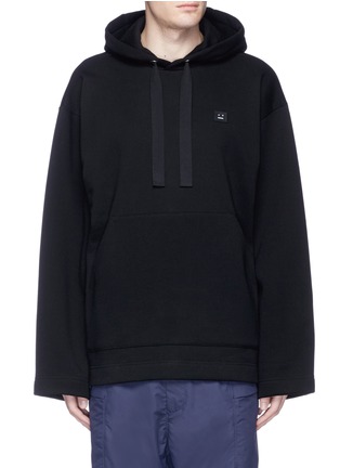 Main View - Click To Enlarge - ACNE STUDIOS - 'Florida' face patch oversized hoodie