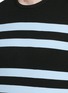 Detail View - Click To Enlarge - ACNE STUDIOS - 'Keris' stripe short sleeve sweater