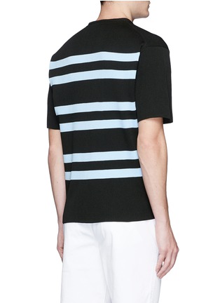 Back View - Click To Enlarge - ACNE STUDIOS - 'Keris' stripe short sleeve sweater