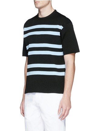 Front View - Click To Enlarge - ACNE STUDIOS - 'Keris' stripe short sleeve sweater