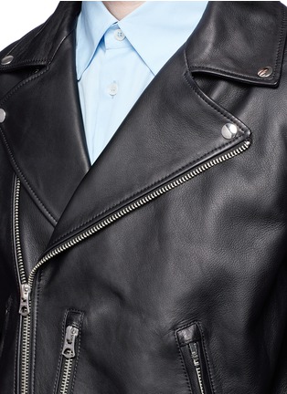 Detail View - Click To Enlarge - ACNE STUDIOS - 'Nate' lambskin leather jacket