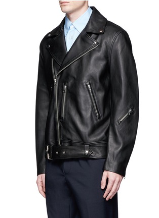 Front View - Click To Enlarge - ACNE STUDIOS - 'Nate' lambskin leather jacket