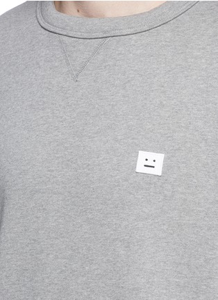 Detail View - Click To Enlarge - ACNE STUDIOS - 'Fint' face patch sweatshirt
