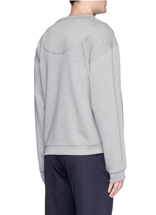 Back View - Click To Enlarge - ACNE STUDIOS - 'Fint' face patch sweatshirt