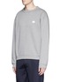 Front View - Click To Enlarge - ACNE STUDIOS - 'Fint' face patch sweatshirt