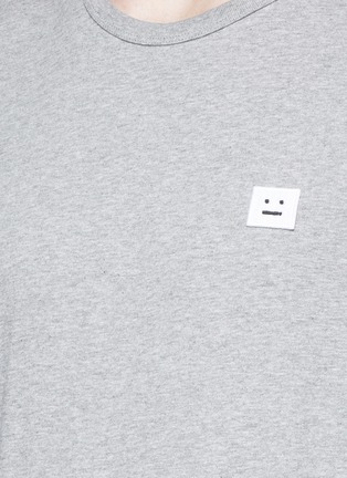 Detail View - Click To Enlarge - ACNE STUDIOS - 'Niagara' face patch cotton T-shirt