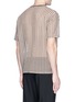 Back View - Click To Enlarge - ACNE STUDIOS - 'Redwood' gingham check open weave T-shirt
