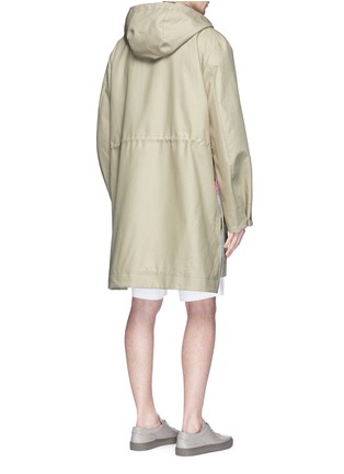 Back View - Click To Enlarge - ACNE STUDIOS - 'Melt' cotton A-line hooded parka