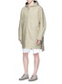 Front View - Click To Enlarge - ACNE STUDIOS - 'Melt' cotton A-line hooded parka