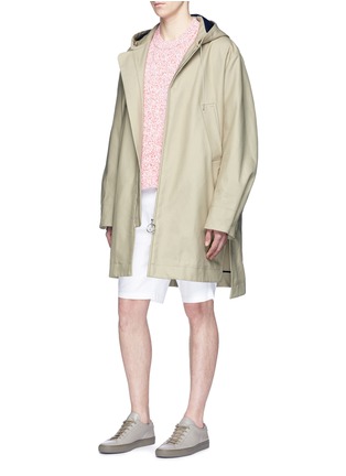 Figure View - Click To Enlarge - ACNE STUDIOS - 'Melt' cotton A-line hooded parka