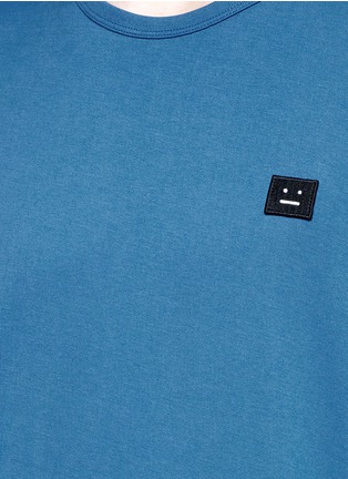 Detail View - Click To Enlarge - ACNE STUDIOS - 'Niagara' face patch cotton T-shirt