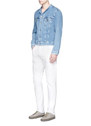 Figure View - Click To Enlarge - ACNE STUDIOS - 'Who' raw edge collar denim jacket