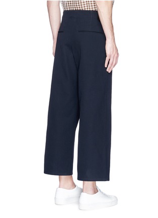 Back View - Click To Enlarge - ACNE STUDIOS - 'Agden' wide leg cotton twill pants