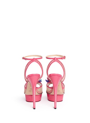 Back View - Click To Enlarge - CHARLOTTE OLYMPIA - x Barbie® 'Pomeline' shoe pompom leather pumps