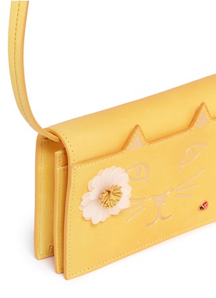  - CHARLOTTE OLYMPIA - 'Feline Purse' daisy and ladybug leather crossbody bag