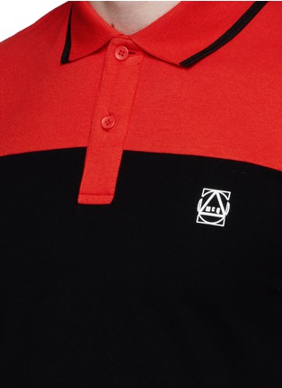 Detail View - Click To Enlarge - MC Q - Colourblock cotton jersey polo shirt