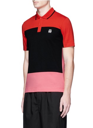 Front View - Click To Enlarge - MC Q - Colourblock cotton jersey polo shirt