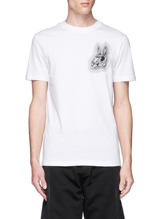 Main View - Click To Enlarge - MC Q - 'Bunny Be Here Now' print cotton T-shirt
