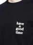 Detail View - Click To Enlarge - HAVE A GOOD TIME - Logo print patch pocket T-shirt