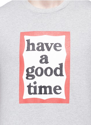 Detail View - Click To Enlarge - HAVE A GOOD TIME - Frame logo print T-shirt
